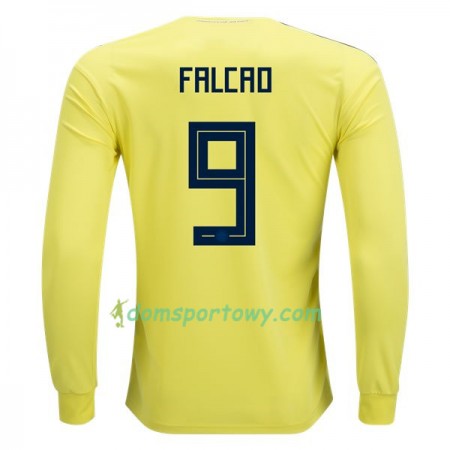 Koszulka Kolumbia Falcao 9 Domowe Koszulki Piłkarskie Mistrzostwa Świata 2018 Długi Rękaw